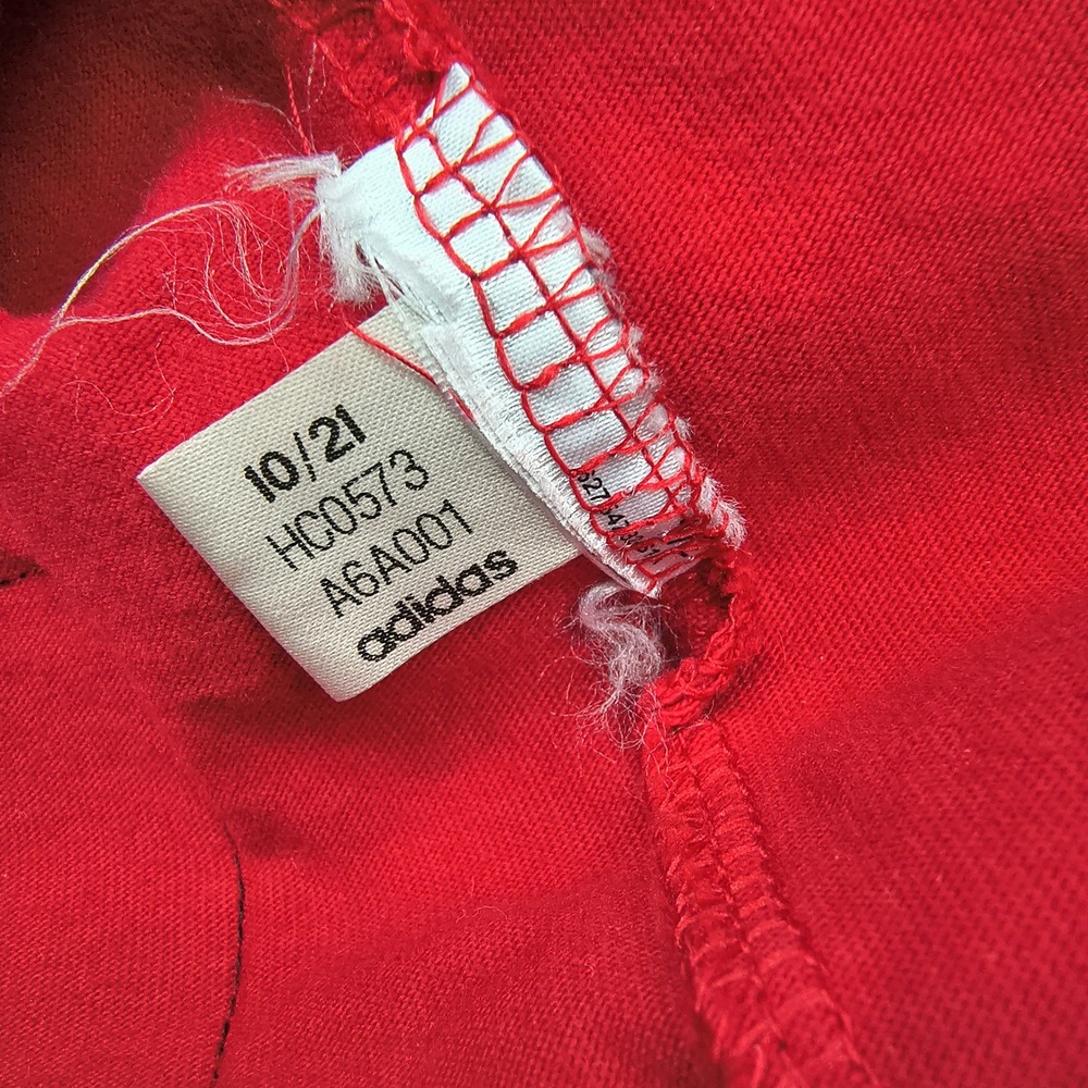 Adidas Originals Mens Red Trefoil Graphic T-Shirt XL Chinese New‎ Year Spellout - Picture 8 of 11